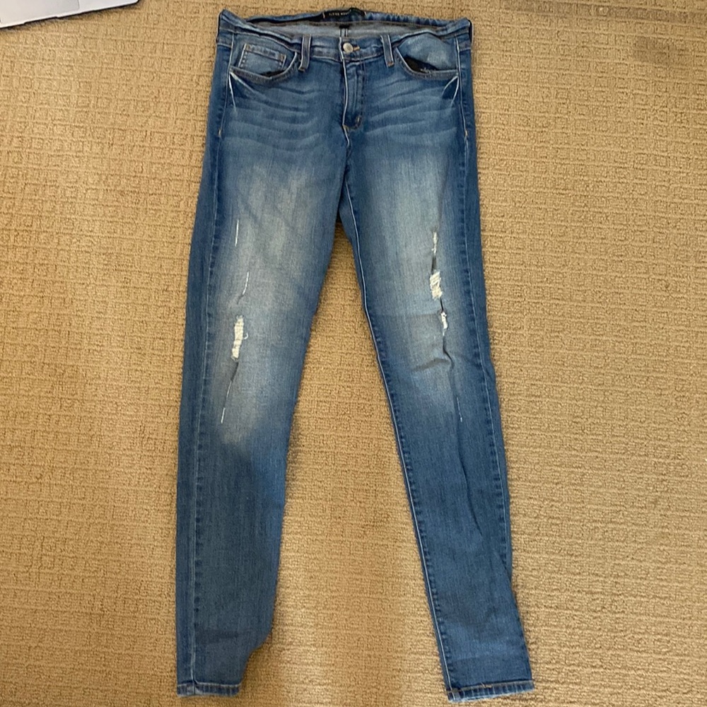 Flying Monkey skinny jeans with small rip detail